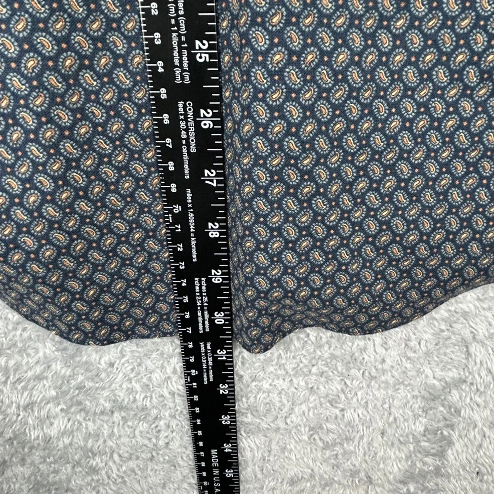 Brooks Brothers Regent Men's Long Sleeve Button Down Micro Paisley Print Size L - Picture 8 of 10